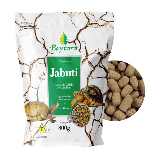 Imagem de Ração Poytara Jabuti Premium Répteis Terrestres BagZip 800g