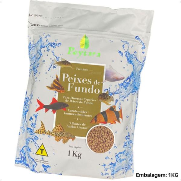 Ração poytara Peixes de fundo 1kg Imagem de Ração poytara Peixes de fundo 1kg