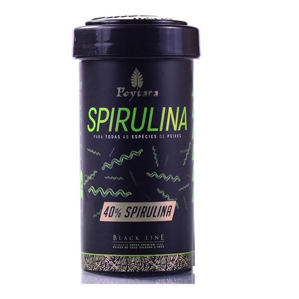 Imagem de Ração Poytara Spirulina Marinhos Black Line 45g Pallet M