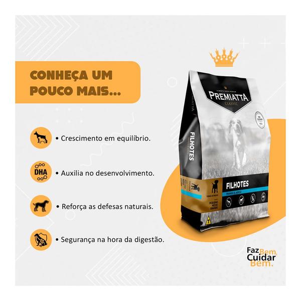 Ração Premiatta Cães Classic Filhotes - 3kg Imagem de Ração Premiatta Cães Classic Filhotes - 3kg