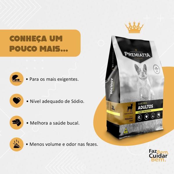 Ração Premiatta Classic Cães Adultos Raças Pequenas E Mini Imagem de Ração Premiatta Classic Cães Adultos Raças Pequenas E Mini