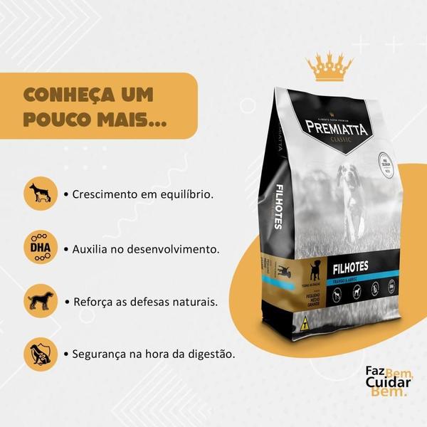 Ração Premiatta Classic Cães Filhotes De Todas As Raças 3Kg Imagem de Ração Premiatta Classic Cães Filhotes De Todas As Raças 3Kg