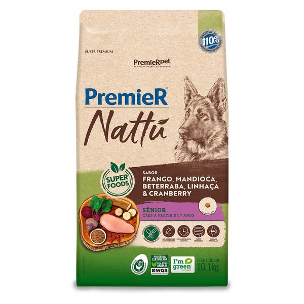 Imagem de Ração Premier Nattu Cães Sênior Sabor Mandioca 10,1kg