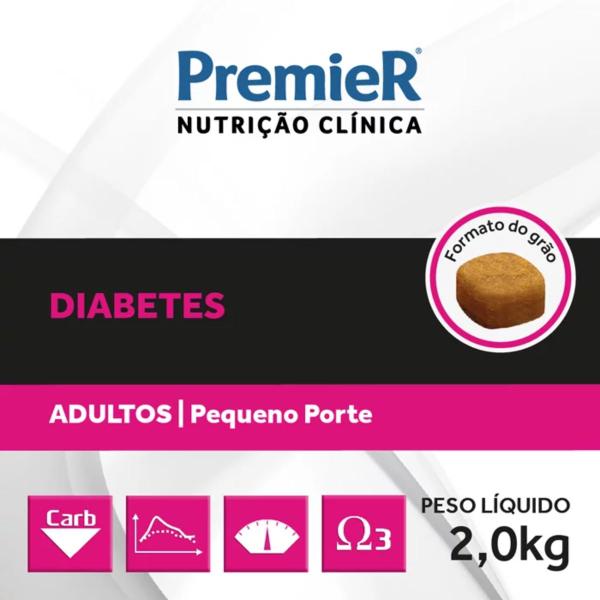 Imagem de Ração Premier Nutrição Clínica Diabetes Cães Ad 2kg