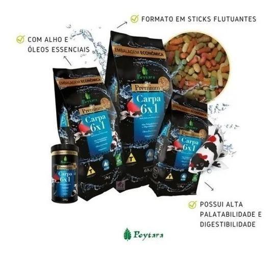 Imagem de Ração Premium Para Peixes Poytara Carpa 6X1 400G Lagos