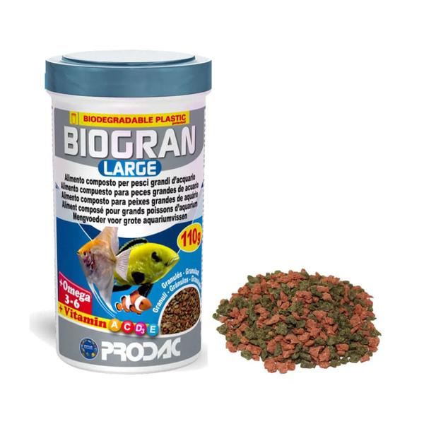 Imagem de Ração Prodac Biogran Large 110g Para Água Doce E Marinho