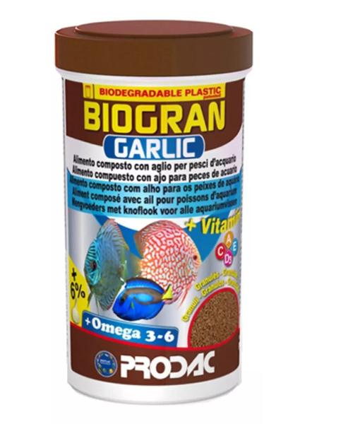 Imagem de Ração Prodac Garlic Biogran 120g Ideal P/ Cascudos Discos