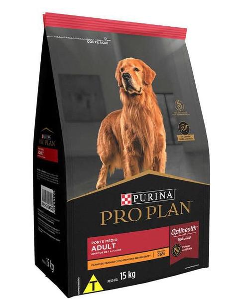 Imagem de Ração Purina Pro Plan para cães adultos raças medias 2,5kg