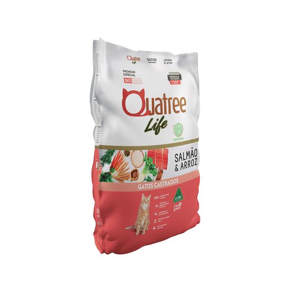 Imagem de Ração Quatree Life Gatos Castrado Frango e Arroz 20 kg