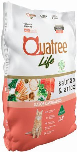 Imagem de Ração Quatree Life Gatos Castrados Salmão e Arroz - 3 Kg - Granvita