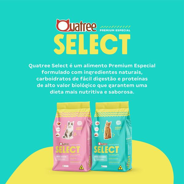 Imagem de Ração Quatree Select Gatos Castrados 10,1kg