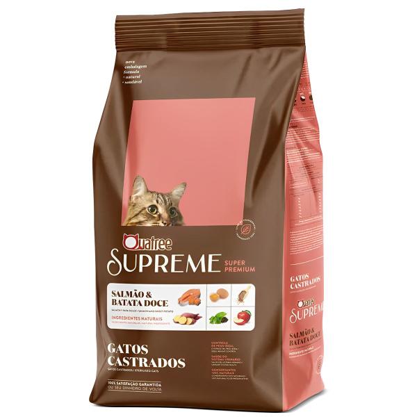 Imagem de Ração Quatree Supreme 10kg Gato castrado Salmão/Batata Doce