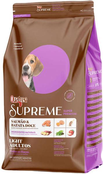 Imagem de Ração Quatree Supreme Light Salmão e Batata doce para cães adultos de todas as raças 3kg