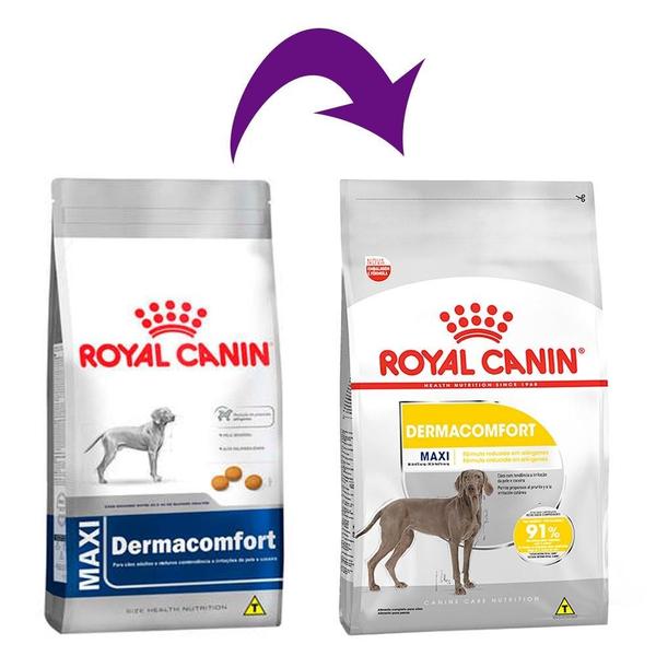 Imagem de Ração Royal Canin Maxi Dermacomfort para Cães Adultos e Idosos de Raças Grandes - 10,1 Kg