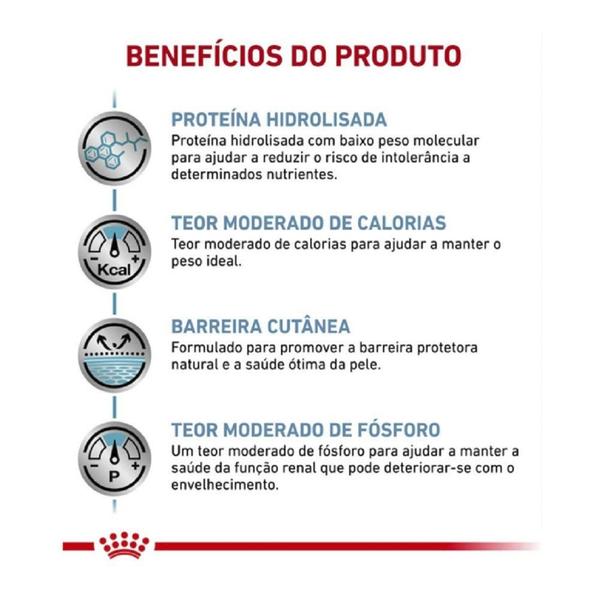 Imagem de Ração Royal Canin Veterinary Hypoallergenic Moderate Calorie para Cães Adultos - 2 Kg