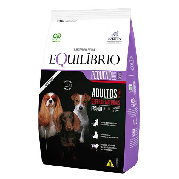 Imagem de Ração Seca Equilíbrio Frango para Cães Adultos de Porte Pequeno 12 kg