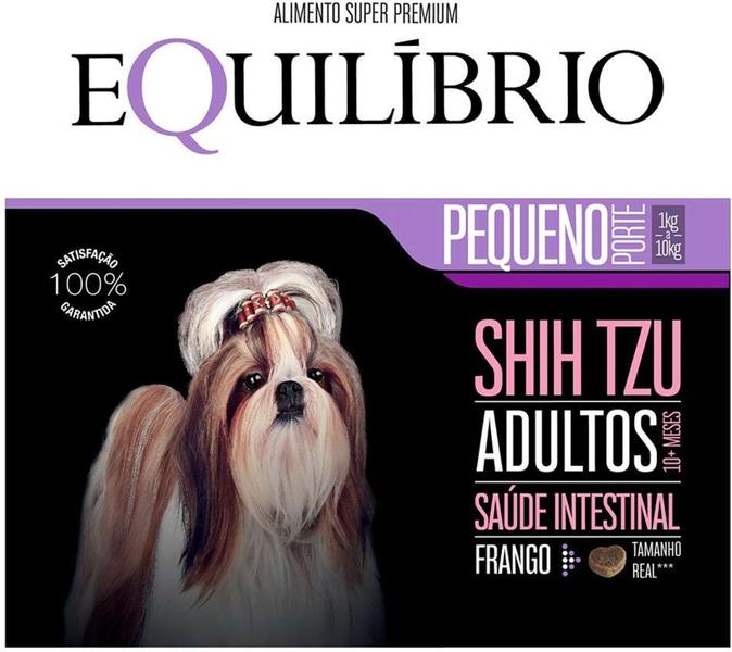 Imagem de Ração Seca Equilíbrio Shih Tzu Frango para Cães Adultos de Porte Pequeno 1 kg