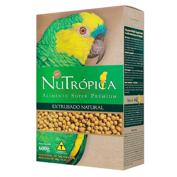 Imagem de Ração Seca Extrusada Natural Nutrópica para Papagaios - 600 g