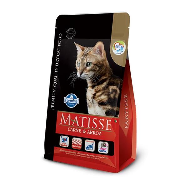 Imagem de Ração Seca Matisse Carne e Arroz para Gatos Adultos - 7,5kg