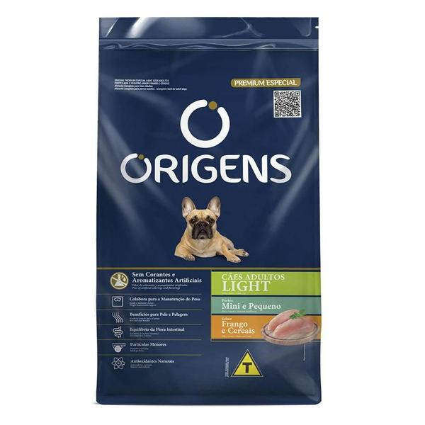 Imagem de Ração Seca Origens Premium Especial Light Frango e Cereais Cães Adultos - 3 Kg