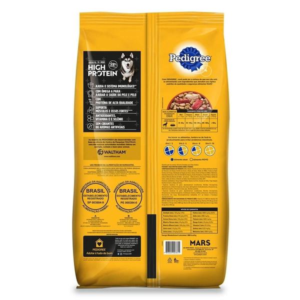 Ração Seca Pedigree High Protein Carne e Frango para Cães Adultos - 10,1 Kg Imagem de Ração Seca Pedigree High Protein Carne e Frango para Cães Adultos - 10,1 Kg