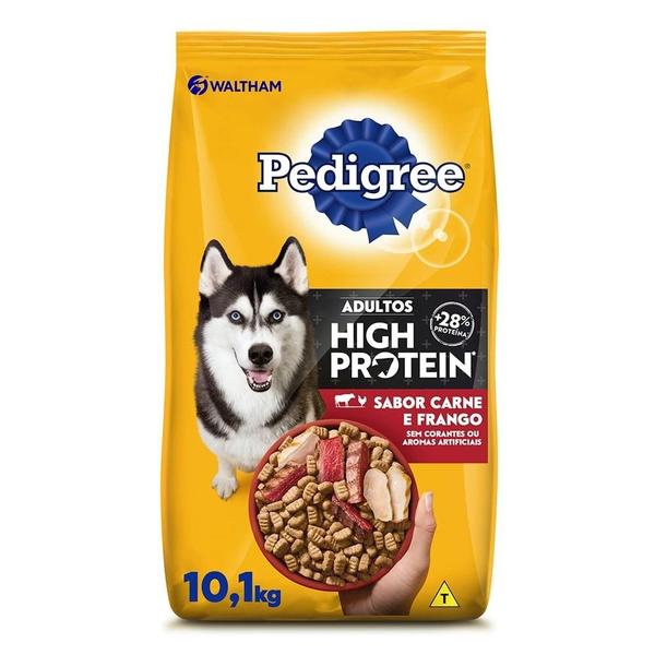 Ração Seca Pedigree High Protein Carne e Frango para Cães Adultos - 10,1 Kg Imagem de Ração Seca Pedigree High Protein Carne e Frango para Cães Adultos - 10,1 Kg