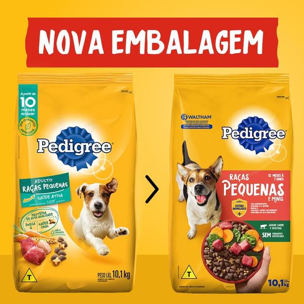 Imagem de Ração Seca Pedigree para Cães Adultos Raças Pequenas - 15 Kg