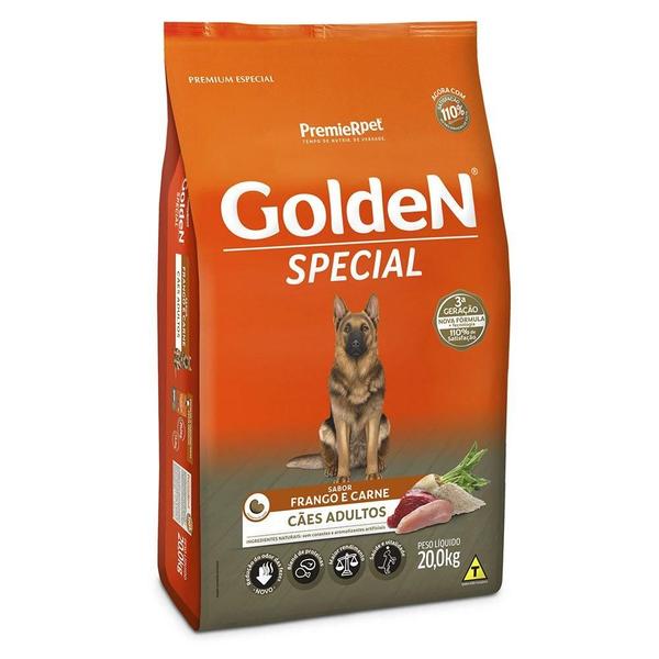 Imagem de Ração Seca PremieR Pet Golden Special Cães Adultos Frango e Carne - 20 Kg