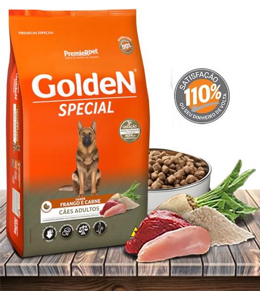 Imagem de Ração Seca PremieRPet Golden Special Frango e Carne para Cães Adultos - 15kg