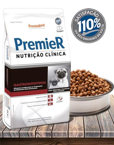 Imagem de Ração Seca PremieRPet Nutrição Clínica Gastrointestinal para Cães Adultos & Filhotes de Pequeno Porte - 2Kg