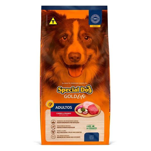 Imagem de Ração Seca Special Dog Life Carne e Frango com Batata Doce para Cães Adultos - 15 Kg