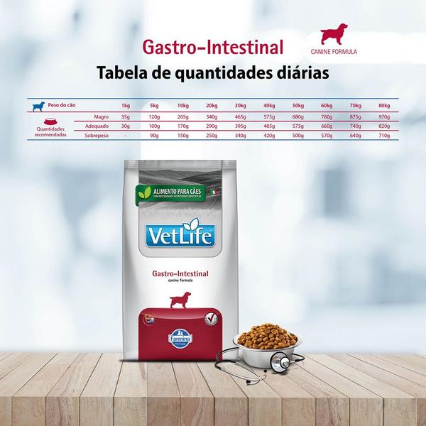 Imagem de Ração Seca Vet Life Natural Canine Gastro-Intestinal para Cães Adultos com Distúrbios Gastro Intestinais - 2Kg