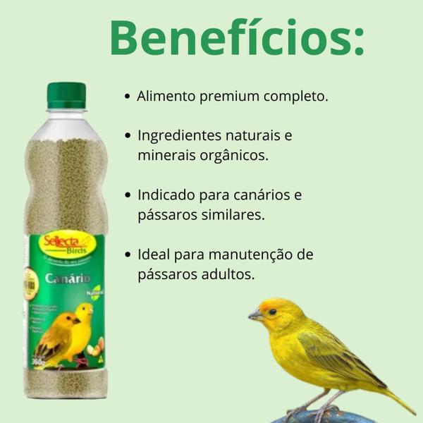 Imagem de Ração Sellecta Birds Canário Extrusado Natural 360g