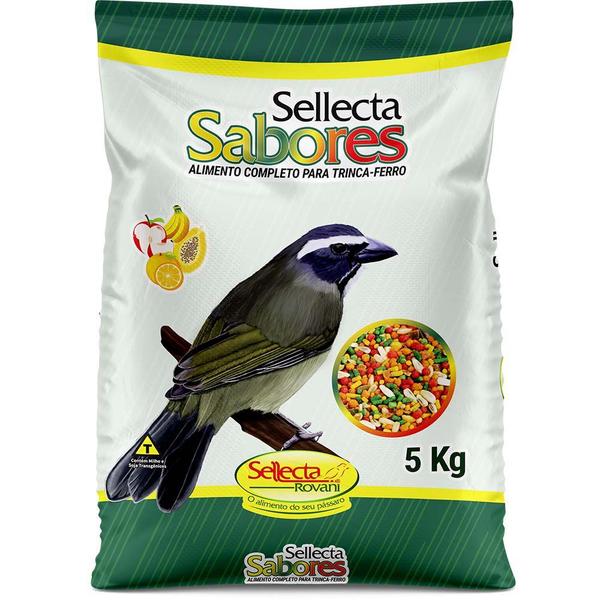 Imagem de Ração Sellecta Extrusada Trinca Ferro Sabores - 5kg Alimentação Completa Pixarro Pássaro Preto Sabiá