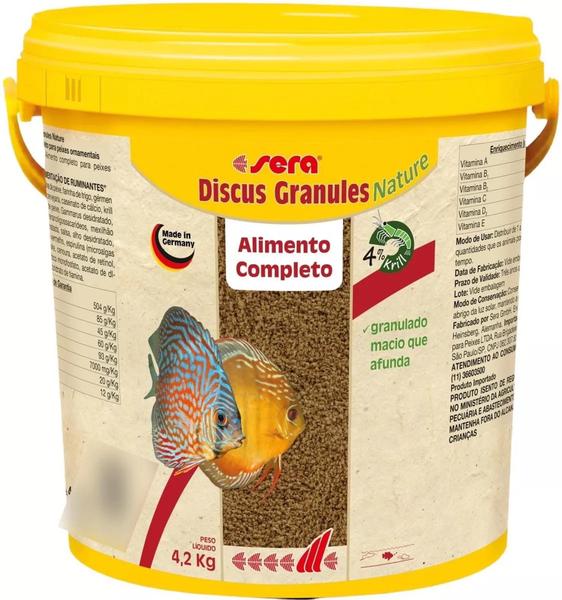 Imagem de Ração Sera Discus Granules Nature 4,2kg Peixes Acará Discos