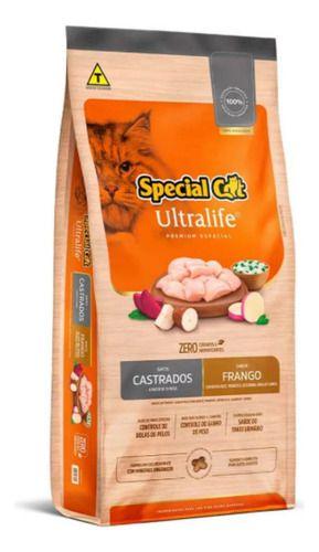 Ração Special Cat Ultralife Castrados Frango 20kg Imagem de Ração Special Cat Ultralife Castrados Frango 20kg