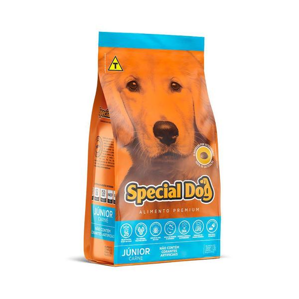 Ração Special Dog Júnior Premium Carne Cães Filhotes 15 kg Imagem de Ração Special Dog Júnior Premium Carne Cães Filhotes 15 kg
