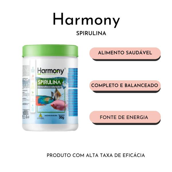 Imagem de Ração Spirulina Peixes Harmony Fish 30g Minas Nutri 5 Un