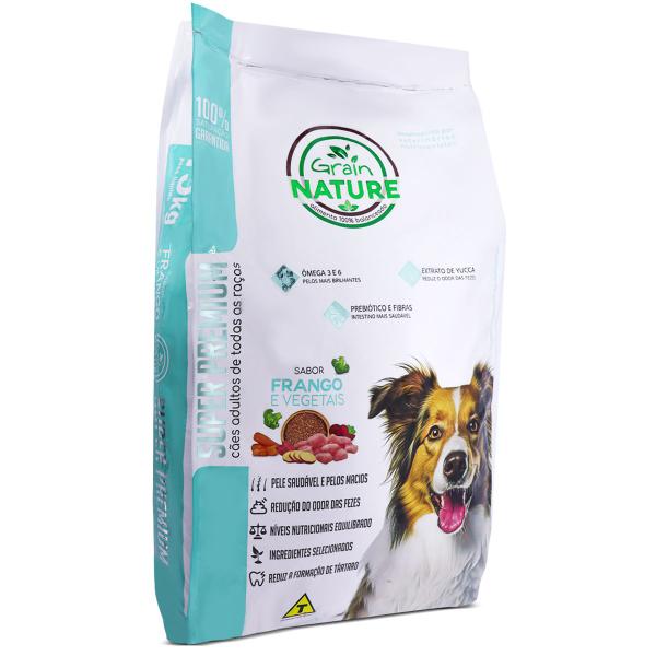 Imagem de Ração Super Premium Grain Nature Cães Adultos 15kg Frang/Veg