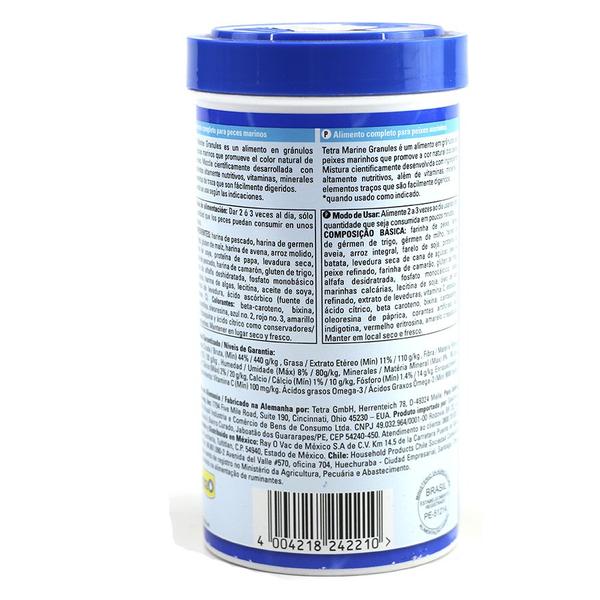 Ração Tetra Marine Granules 225g - P/ Peixes De Água Salgada Imagem de Ração Tetra Marine Granules 225g - P/ Peixes De Água Salgada