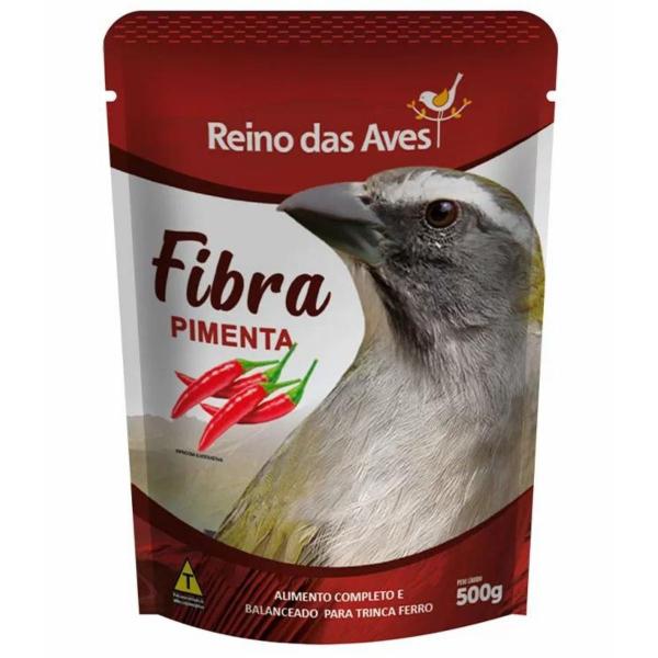 Imagem de Ração Trinca Ferro Fibra Pimenta 500g - Reino das Aves