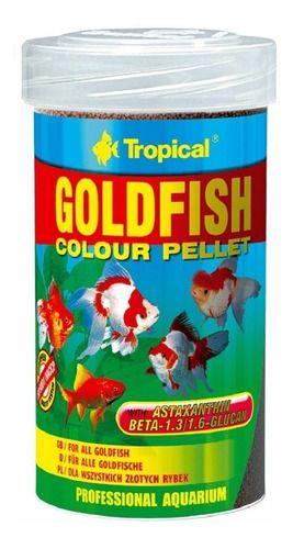 Imagem de Ração Tropical Goldfish 90g Gramas Pellet Granulado Kinguio