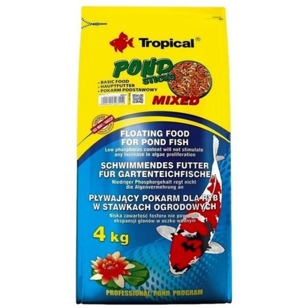 Imagem de Ração Tropical Para Carpas E Kinguios Pond Sticks Mixed 4kg