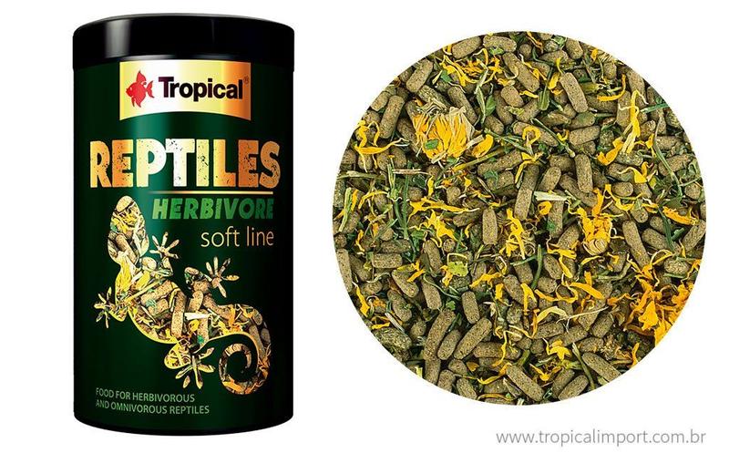 Ração tropical soft line reptiles herbivore 260g Imagem de Ração tropical soft line reptiles herbivore 260g