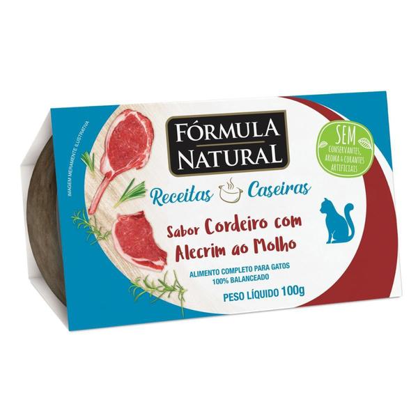 Imagem de Ração Úmida AlimentoFórmula Natural Receita Caseira Para Gatos Adultos Sabor Cordeiro E Alecrim 100g