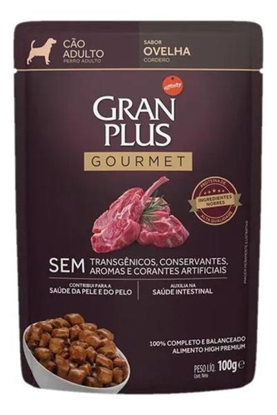 Imagem de Ração Úmida Cães Adultos Gourmet Ovelha Sachê 100g Granplus