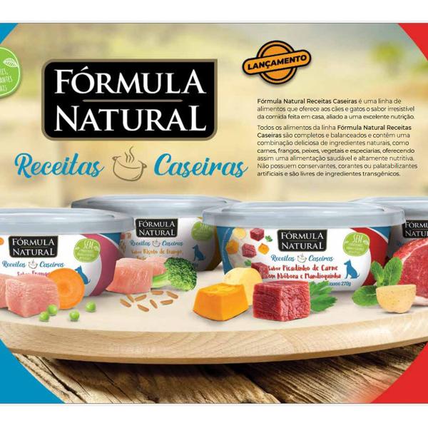 Imagem de Ração Úmida Formula Natural Receitas Caseiras Cães Frango à Moda Caipira 270g Alimentação Natural