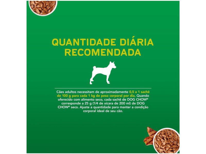 Ração Úmida para Cachorro Adulto Sachê Dog Chow - ExtraLife Carne 100g Imagem de Ração Úmida para Cachorro Adulto Sachê Dog Chow - ExtraLife Carne 100g