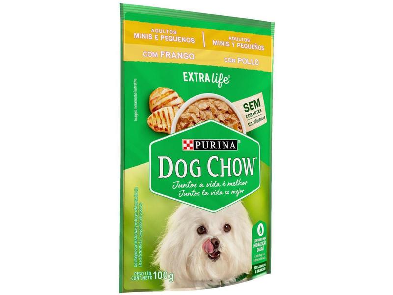 Imagem de Ração Úmida para Cachorro Adulto Sachê Dog Chow - ExtraLife Frango 100g