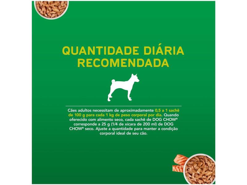 Imagem de Ração Úmida para Cachorro Adulto Sachê Dog Chow - ExtraLife Salmão 100g